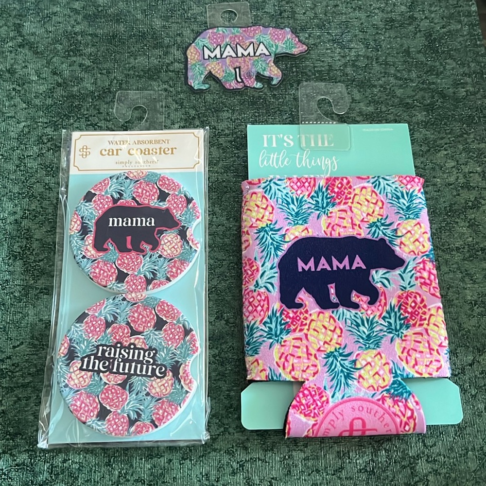 New Simply Southern Mama Bear Set New in Package